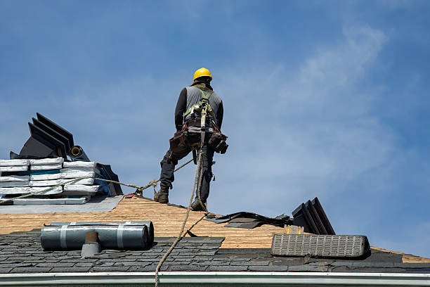 Professional Flat Roof Repair technician working in Sand Springs, OK